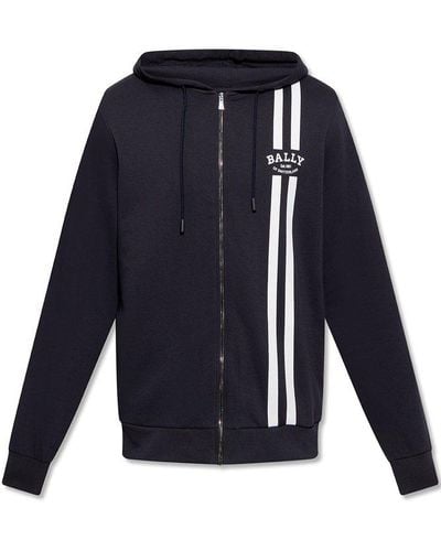 Bally Hoodie With Logo - Blue