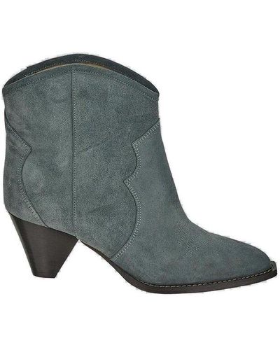 Isabel Marant Darizio Almond-toe Boots - Grey