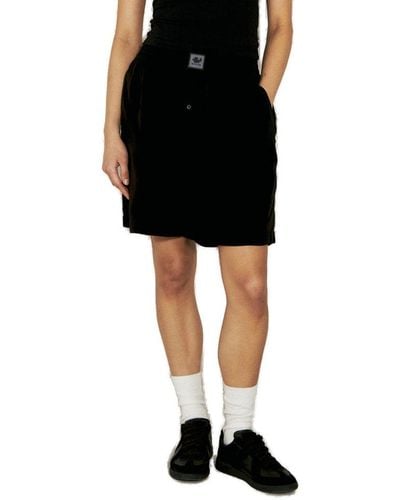 Eytys Aniara Logo Patch Shorts - Black