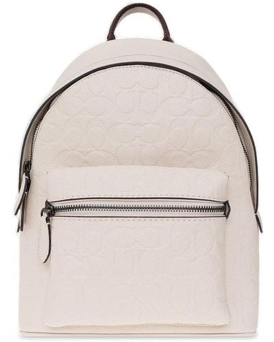 COACH 'charter' Leather Backpack - Natural