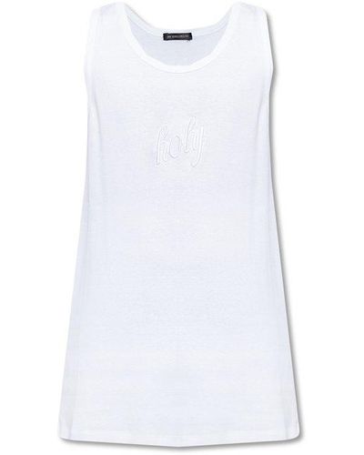 Ann Demeulemeester 'seva' Sleeveless T-shirt - White