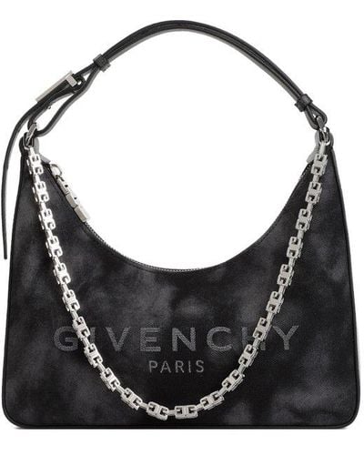 Givenchy Moon Chain-detailed Small Shoulder Bag - Black