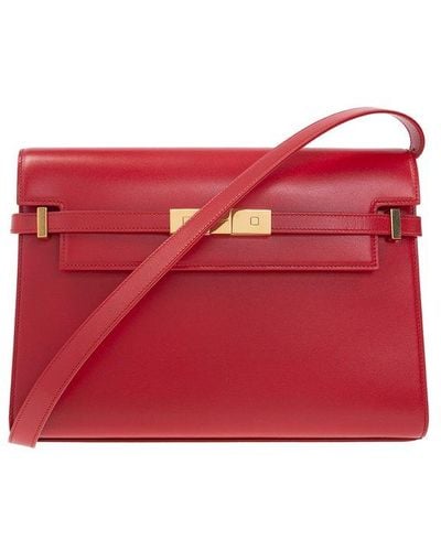 Saint Laurent ‘Manhattan’ Shoulder Bag - Red