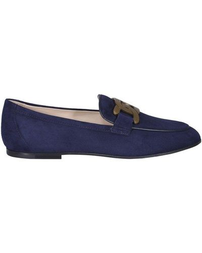 Tod's Kate Buckle Detail Loafers - Blue