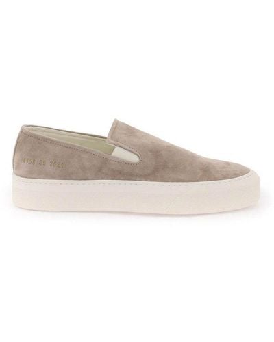 Common Projects Almond Toe Slip-on Sneakers - Brown