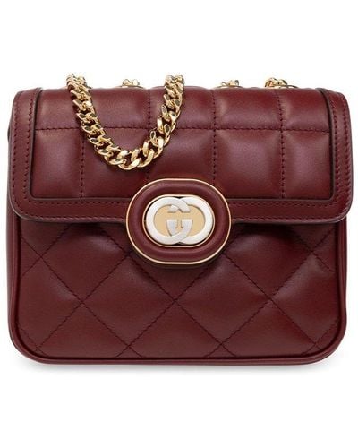 Gucci Deco Mini Shoulder Bag - Red