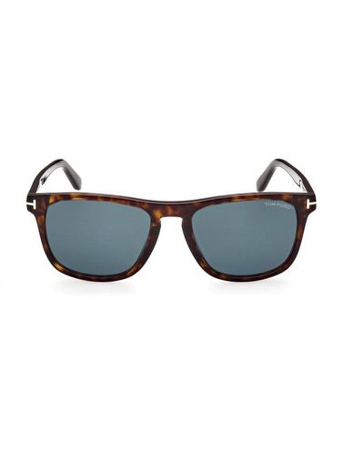 Tom Ford Miranda Oversized Soft Square Sunglasses - Black