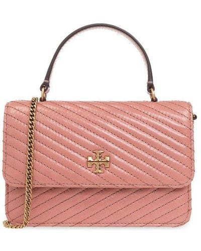 Tory Burch Kira Foldover Mini Top Handle Bag - Pink