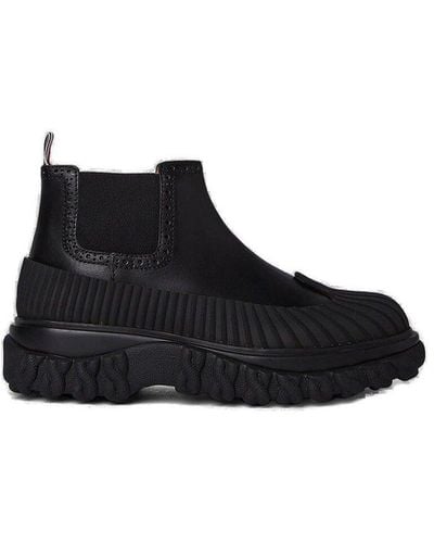 Thom Browne Chelsea Duck Boots - Black