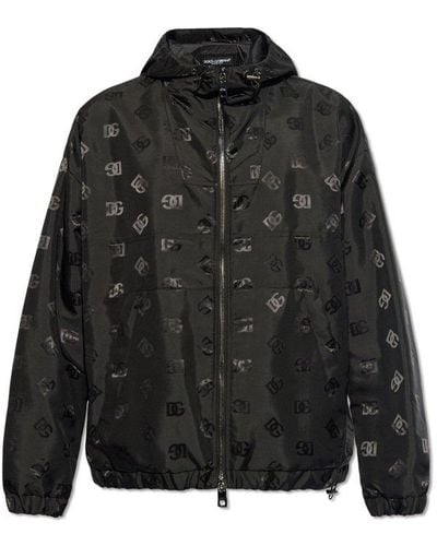Dolce & Gabbana Monogrammed Jacket, - Black