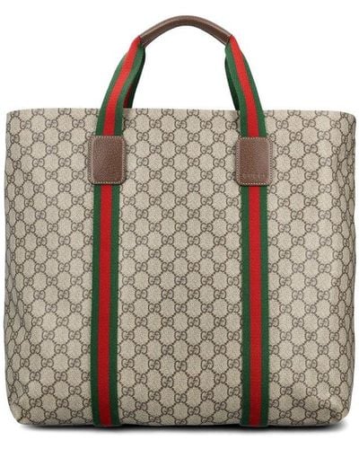 Gucci Super Tender Coated-canvas Tote Bag - Brown