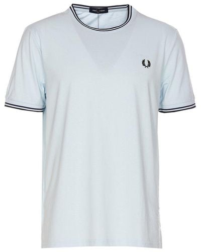 Fred Perry Twin Tipped Crewneck T-shirt - Blue