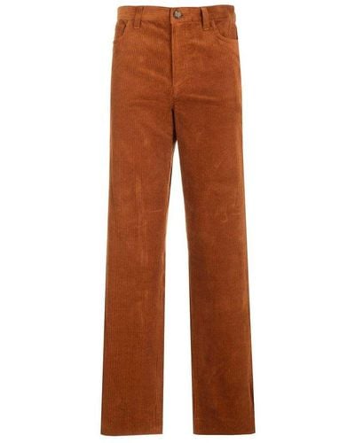 A.P.C. Straight-leg Corduroy Trousers - Brown
