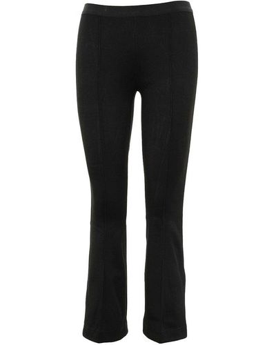 Helmut Lang Cropped Flare Trousers - Blue