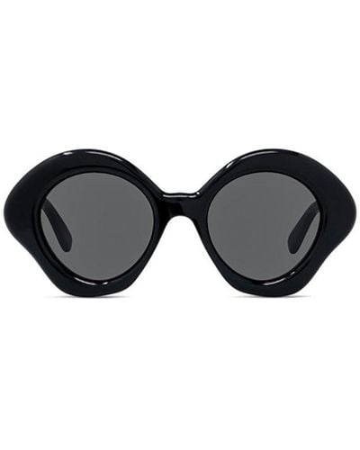 Loewe Curvy Cat-eye Frame Sunglasses - Blue
