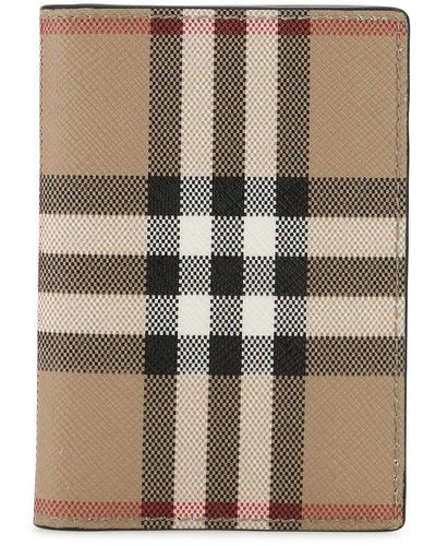 Burberry Embroidered Cotton Card Holder - Multicolor