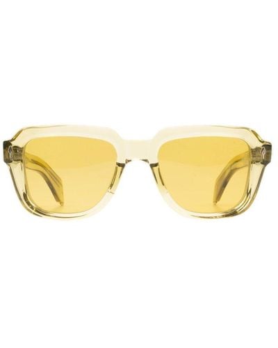 Jacques Marie Mage Suqare Frame Sunglasses - Yellow