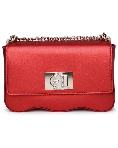 Furla Leather Bag - Red