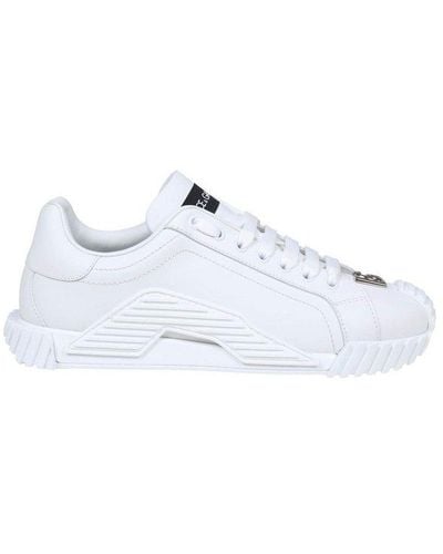 Dolce & Gabbana Logo-plaque Low-top Trainers - White