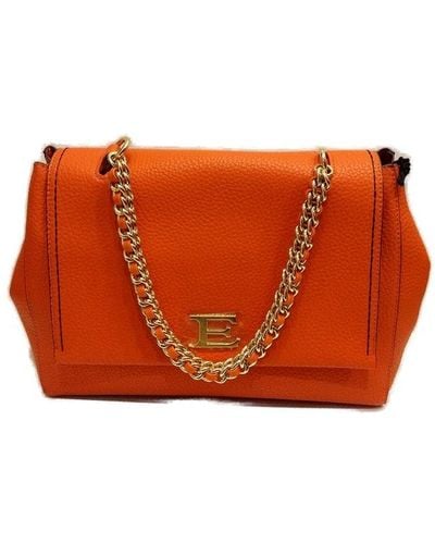 Ermanno Scervino Chain-linked Shoulder Bag - Orange