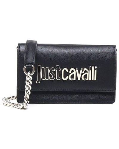 Just Cavalli Shoulder Bag With Logo - White