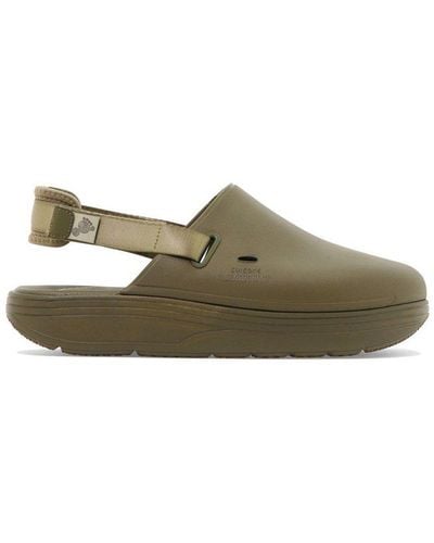 Suicoke Cappo Round Toe Slingback Sandals - Green