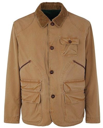 Polo Ralph Lauren Buttoned Reversible Jacket - Brown