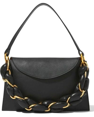 Proenza Schouler Braid Chain-linked Shoulder Bag - Black