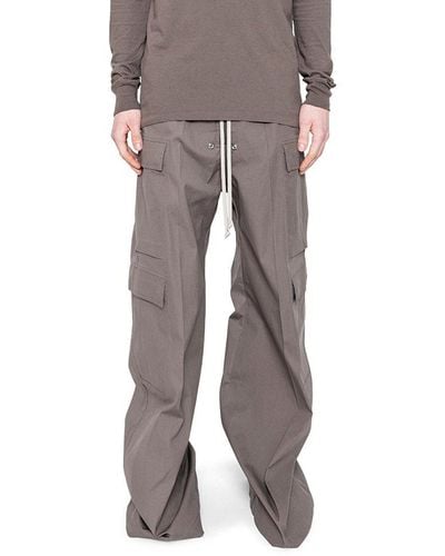 Rick Owens Wide-leg Drawstring Trousers - Grey