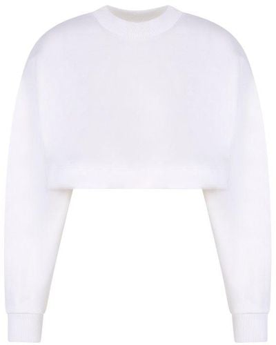 Alexander McQueen Cotton Sweatshirt - White