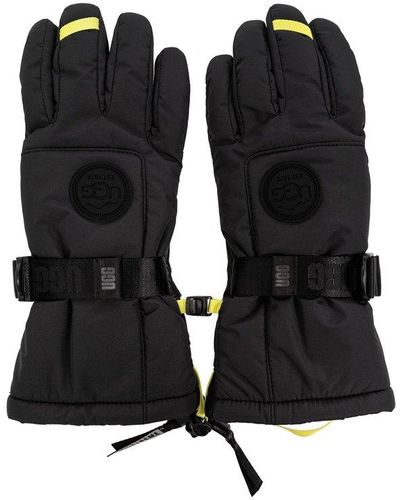 UGG Logo Patch Gloves - Black