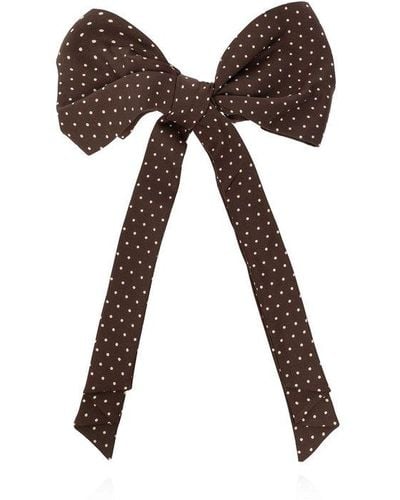 Etro All-over Polka-dot Butterfly Bow Tie - Brown