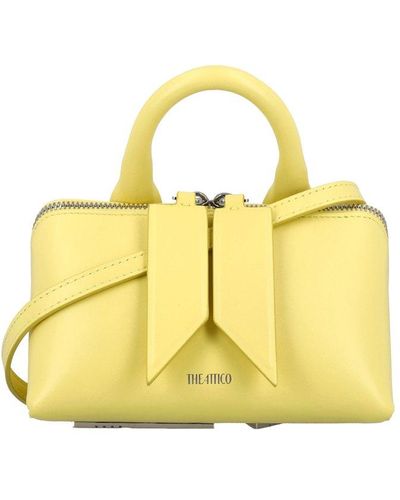 The Attico Friday Zipped Mini Tote Bag - Yellow