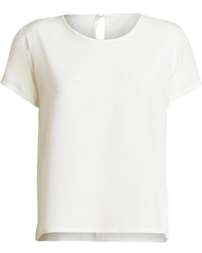 Etro Silk Short Sleeve Top - White