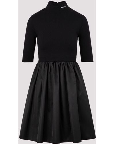 Prada Re-nylon Gabardine Dress - Black