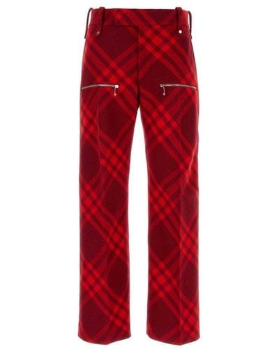 Burberry Trousers - Red
