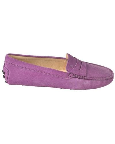 Tod's Gommino Driving Loafers - Purple
