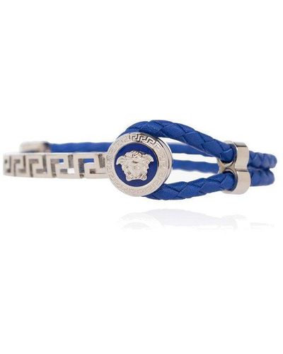 Versace Bracelet With Greek Pattern - Blue