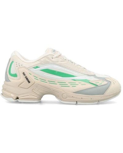 Raf Simons Panelled Round Toe Sneakers - Green