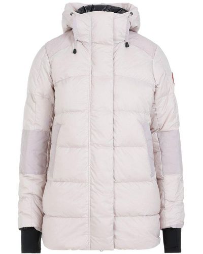 Canada Goose Logo Patch Quilted Jacket - Pink