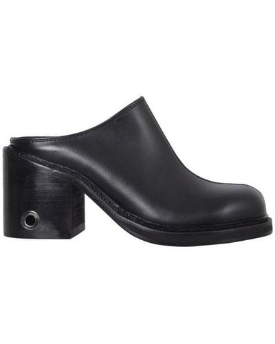 Sunnei Slip-on Block-heel Clogs - Black
