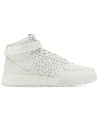 Givenchy G4 High-top Leather Trainers - White
