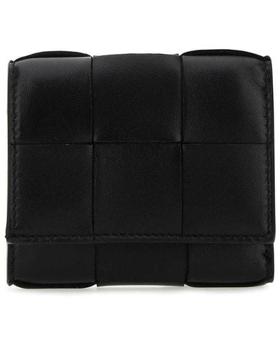 Bottega Veneta Cassette Tri-fold Wallet - Black