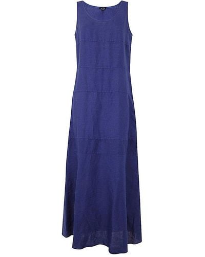 Aspesi Midi Linen Dress - Blue