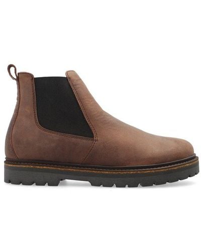 Birkenstock Elastic-panelled Slip-on Boots - Brown