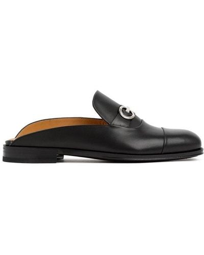 Ferragamo Gab Loafer Shoes - Black