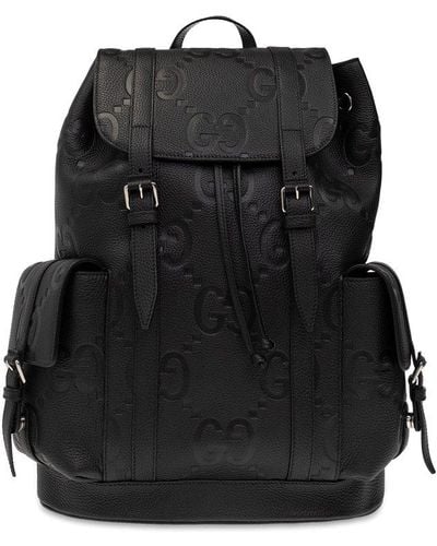 Gucci Leather Backpack - Black