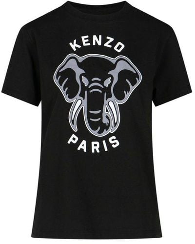 KENZO Varsity Jungle T-shirt - Black