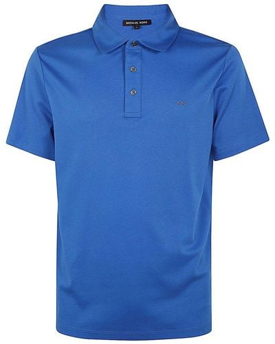Michael Kors Logo Embroidered Polo Shirt - Blue