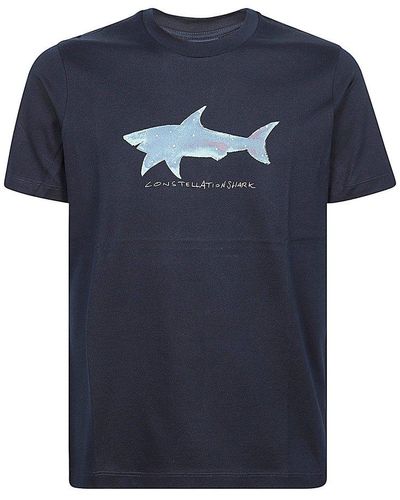 Paul & Shark Shark Printed Crewneck T-shirt - Blue